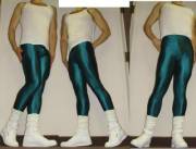 Shiny Aqua leggings