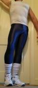 Blue tights