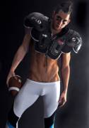 Football Player in White Tights