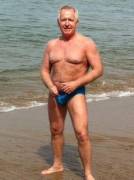 Grandpa on the beach