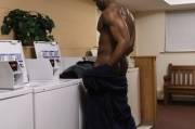 What if I had you pressed up against the washer like this...