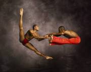 Brothers! Kirven Douthit-Boyd and Antonio Douthit-Boyd of the Alvin Ailey American Dance Theatre