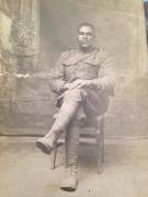 Just found this picture of my great great grandpa from WW1. He looks pretty stone cold. [x-post from /r/pics]