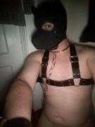 Woof! The GF locked me in a closet and chained me to the wall while she has friends over for a Christmas party.