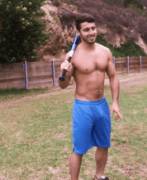 Coty from Sean Cody with his bat