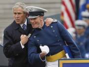 Theodore Shiveley, the cadet who chest bumped President Bush when he graduated. 