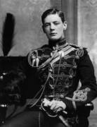 Winston Churchill age 21 in his officer's uniform