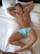 Twink laying in bed (X-Post /r/twinkpits &amp; /r/cockoutline)
