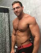 Hunk with glasses