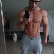 Muscles and Glasses (X-Post /r/hotguyswithglasses)