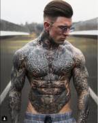 Can't believe I've never seen the tattooed muscle god - Andrew England - here!