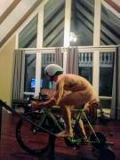 Sunday Bumday: It's cold outside, so cycling on the trainer.