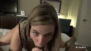 Office Slut Blowjob Sneaking Around With Secretary During Business Trip