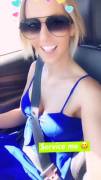 Driving and jerking off. Kayleigh Coxx (gif)