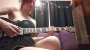 Naked guitar playing. :)