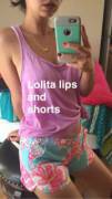 Lolita love ft. Lilly Pulitzer today with my new shorts and necklace [f]