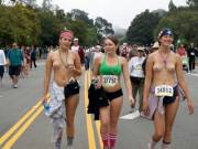 Topless at the NYC Marathon