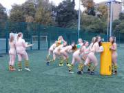 Rugby Team pose for a naked calendar