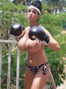 Big boobs boxer