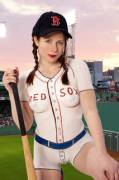 Leila Hazlett Has Red Sox Pride