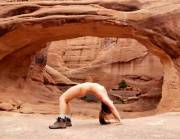 Copy an arch pose [f]rom Arches N.P. 