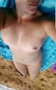 Nude beach adventures [F] Boyfriend also nude but not pictured.