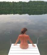 Remembering warmer days - late August [f]rom my dock 