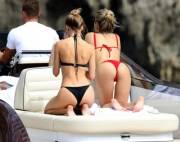Kimberley Garner and a friend showing 4 solid reasons for boat ownership.
