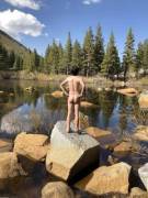 Walked all four miles to the remote lake without wearing anything. [M, 22]