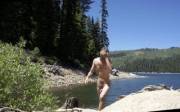 Perfect lake for a private nude swim (M)