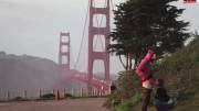 Golden Gate Creampie. A couple of tourists suck and fuck near the Golden Gate Bridge. [gif]