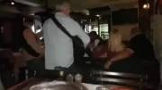 Playtime in the restaurant. Italian woman gives a handjob and blowjob in a restaurant with live music !!! Nobody noticed! [gif]