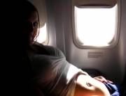 Girl On Public Plane Masturbating [gif]