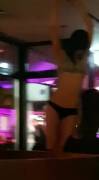 There is nothing wrong with some strip yoga at a pizza place [gif]