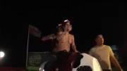 Topless party girls on a mechanical bull - DreamGirls [gif]