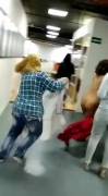 Her Friends Asked Her To Run Around Naked At Work And She Did It! [gif]