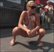 if I just squatted on the road and started peeing with people around. Boomer vs THOT. Served in the sweet spot. There was a attempt to pee in public (NSFW) Street shitters. [gif]