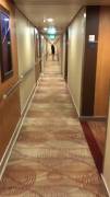 Sexy beauty in high heels runs down the hall of the hotel and shows ass! [gif]