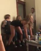 Just twerking for mom while dad watches [gif]