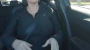 Titty reveal while driving around 