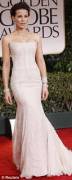 Modern bride: Kate Beckinsale in a strapless dress by Roberto Cavalli