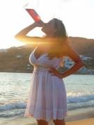 My favorite sundress! Bought it in Santorini, wearing it on a beach in Mykonos :)