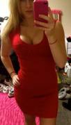 Tight red dress (from /r/hotness)