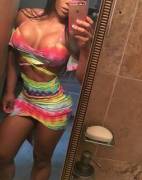 @Yarishna in a multicolored tight number