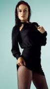 Olivia Wilde in black hot dress