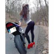 Hot biker girl (: