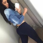 HOT girl with fitted pants