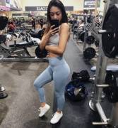 Showing off at the gym