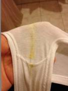 stained cotton Panty