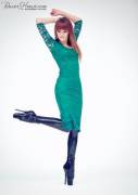 Alexandra Potter green dress